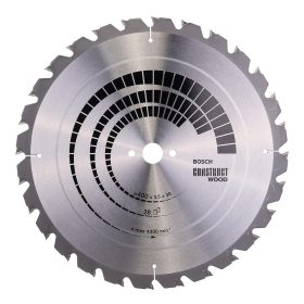   Bosch PRO Construct Wood körfűrészlap, 400x3,5x30 mm 28 fog, építőipari és szennyezett fához