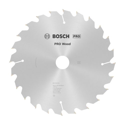 Bosch PRO Wood körfűrészlap, 235x2,8x30 mm 24 fog, kemény fa, rétegelt lemez, forgácslap