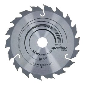   Bosch PRO Wood körfűrészlap, 150x2x20 mm 18 fog, kemény fa, rétegelt lemez, forgácslap