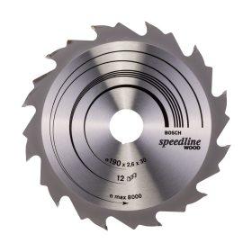   Bosch PRO Wood körfűrészlap, 190x2,4x30 mm 12 fog, kemény fa, rétegelt lemez, forgácslap