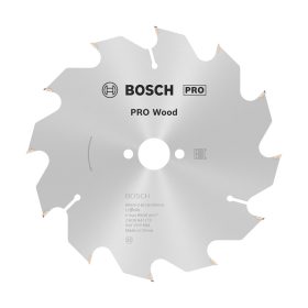   Bosch PRO Wood körfűrészlap, 160x2,6x20 mm 12 fog, kemény fa, rétegelt lemez, forgácslap