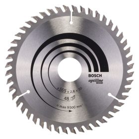   Bosch PRO Wood körfűrészlap, 165x2,6x30 mm 48 fog, kemény fa, rétegelt lemez, forgácslap
