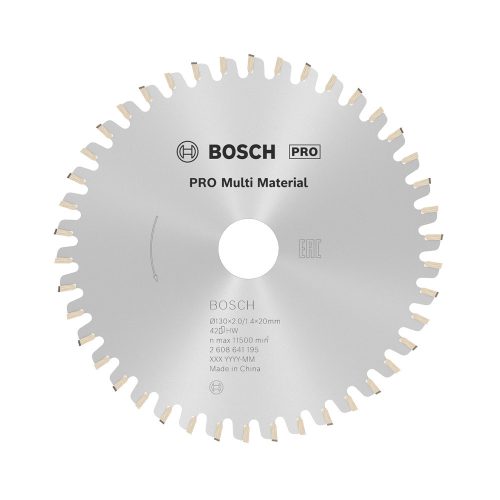 Bosch PRO Multi Material körfűrészlap, 130x2x20 mm 42 fog, többféle anyaghoz