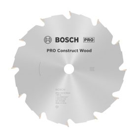   Bosch PRO Construct Wood körfűrészlap, 184x2,6x16 mm 12 fog, építőipari és szennyezett fához