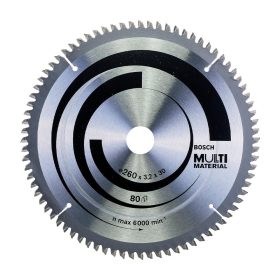   Bosch PRO Multi Material körfűrészlap, 260x3,2x30 mm 80 fog, többféle anyaghoz