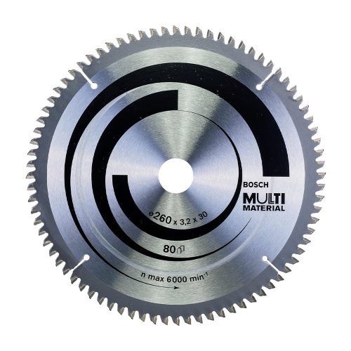 Bosch PRO Multi Material körfűrészlap, 260x3,2x30 mm 80 fog, többféle anyaghoz