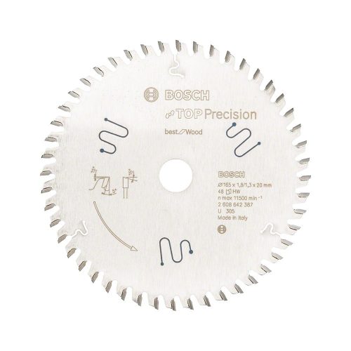 Bosch körfűrészlap univerzális felhasználásra 165x1,8x20, 56 fog