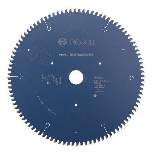 Bosch EXPERT Multi Material körfűrészlap 300x2,4/1,8 30 T96 fog, TCG nemvasfém, aluminium, fa
