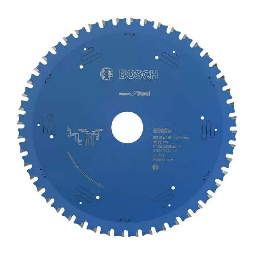 Bosch EXPERT Steel körfűrészlap 210x2,0/1,6 30 T48 fog, HLTCG kézi fűrészekhez, acélhoz
