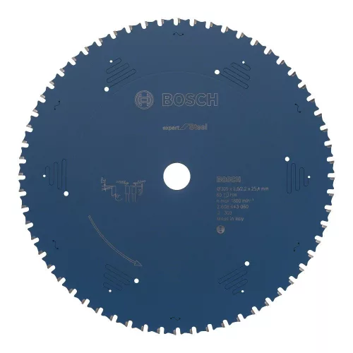 Bosch EXPERT Steel körfűrészlap 305x2,6/2,2 25,4 T60 fog, HLTCG gérvágó fűrészekhez, acélhoz