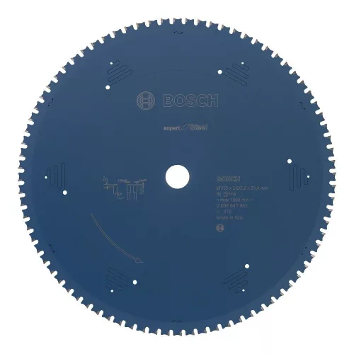 Bosch EXPERT Steel körfűrészlap 355x2,6/2,2 25,4 T80 fog, HLTCG gérvágó fűrészekhez, acélhoz