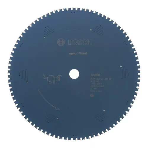Bosch EXPERT Steel körfűrészlap 355x2,6/2,2 25,4 T90 fog, HLTCG gérvágó fűrészekhez, acélhoz