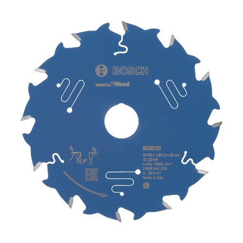 Bosch EXPERT Wood körfűrészlap 120x1,8/1,3 20 T12, ATB kézi fűrészekhez, fához