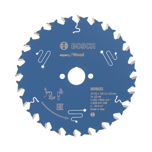 Bosch EXPERT Wood körfűrészlap 140x1,8/1,3 20 T24 fog, ATB kézi fűrészekhez, fához