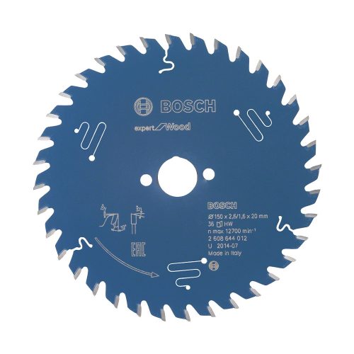 Bosch EXPERT Wood körfűrészlap 150x2,6/1,6 20 T36 fog, ATB kézi fűrészekhez, fához