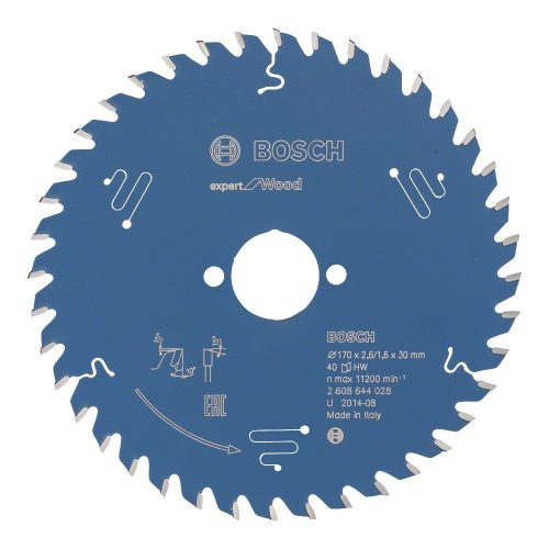 Bosch EXPERT Wood körfűrészlap 170x2,6/1,6 30 T40 fog, ATB kézi fűrészekhez, fához