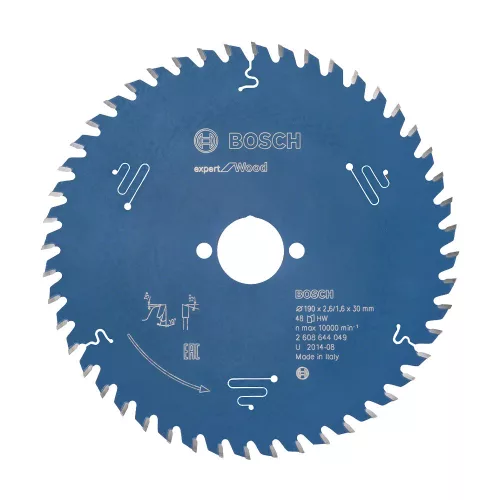 Bosch EXPERT Wood körfűrészlap 190x2,6/1,6 30 T48 fog, ATB kézi fűrészekhez, fához