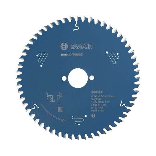 Bosch EXPERT Wood körfűrészlap 190x2,6/1,6 30 T56 fog, ATB kézi fűrészekhez, fához