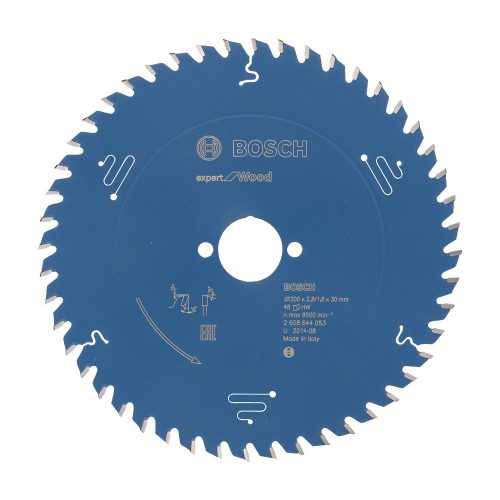 Bosch EXPERT Wood körfűrészlap 200x2,8/1,8 30 T48 fog, ATB kézi fűrészekhez, fához