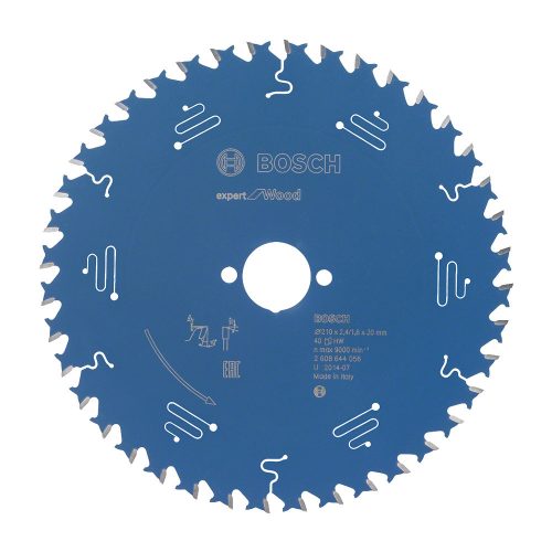 Bosch EXPERT Wood körfűrészlap 210x2,4/1,6 30 T40 fog, ATB kézi fűrészekhez, fához