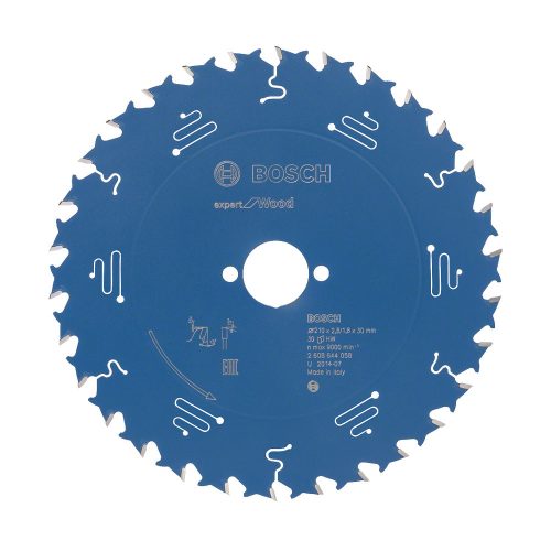 Bosch EXPERT Wood körfűrészlap 210x2,4/1,8 30 T56 fog, ATB kézi fűrészekhez, fához