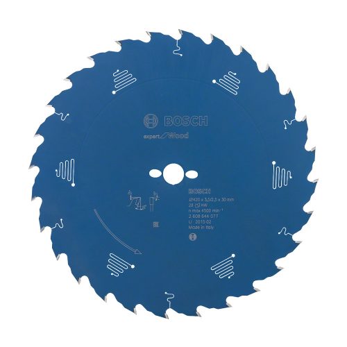 Bosch EXPERT Wood körfűrészlap 420x3,5/2,5 30 T28 fog, ATB kézi fűrészekhez, fához