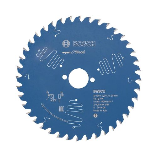 Bosch EXPERT Wood körfűrészlap 190x2,0/1,3 30 T40 fog, ATB asztali fűrészekhez, fához