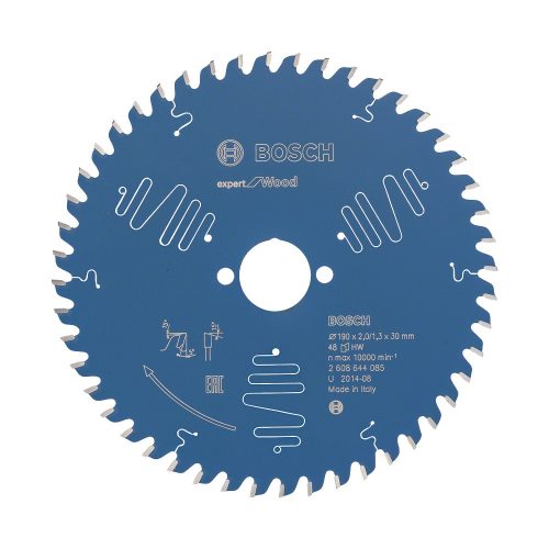 Bosch EXPERT Wood körfűrészlap 190x2,0/1,3 30 T48 fog, ATB asztali fűrészekhez, fához