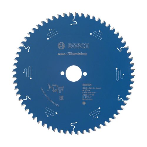 Bosch EXPERT Aluminium körfűrészlap 230x2,8/1,8 30 T64 fog, HLTCG, alumínium, nemvasfémek