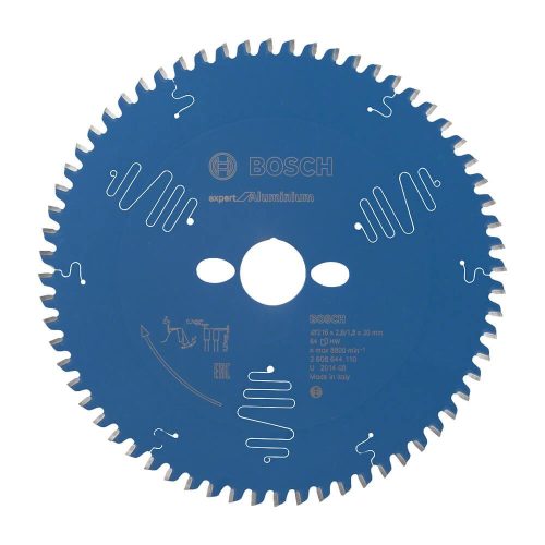 Bosch EXPERT Aluminium körfűrészlap 216x2,6/1,8 30 T64 fog, HLTCG, alumínium, nemvasfémek