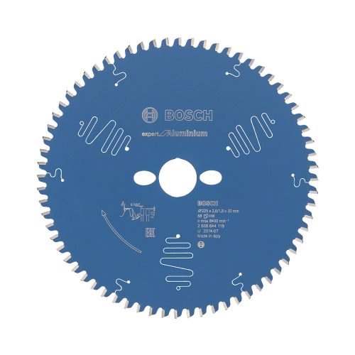 Bosch EXPERT Aluminium körfűrészlap 225x2,6/1,8 30 T68 fog, HLTCG, alumínium, nemvasfémek