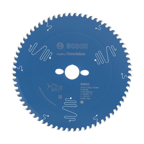 Bosch EXPERT Aluminium körfűrészlap 250x2,8/2,0 30 T68 fog, HLTCG, alumínium, nemvasfémek