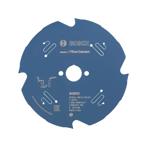 Bosch EXPERT Fiber Cement körfűrészlap 140x1,8/1,3 20 T4 fog kézi körfűrészekhez, betonitlaphoz