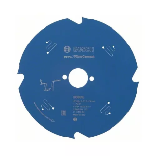 Bosch EXPERT Fiber Cement körfűrészlap 190x2,2/1,6 30 T4 fog kézi körfűrészekhez, betonitlaphoz