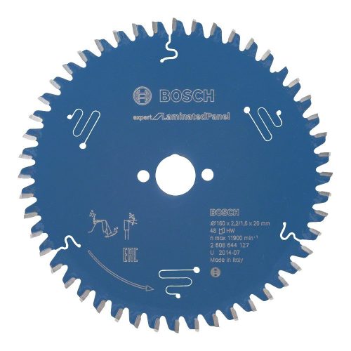 Bosch EXPERT Laminated Panel körfűrészlap 160x2,2/1,6 20 T48 fog, kézi fűrészekhez, parkettához