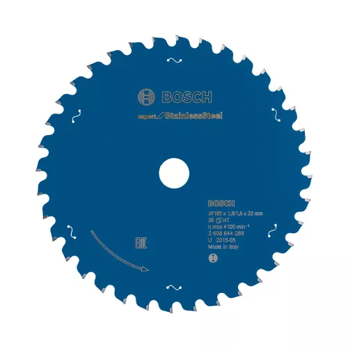 Bosch EXPERT Stainless Steel körfűrészlap 185x1,9/1,6 20 T36 fog, HLTCG, rozsdamentes acélhoz