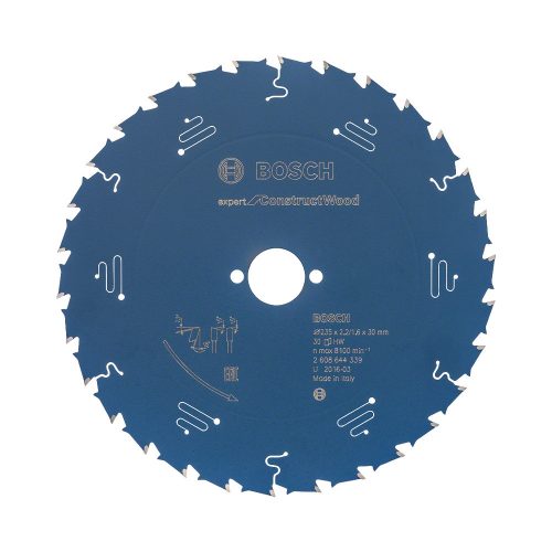 Bosch EXPERT Construct Wood körfűrészlap 235x2,2/1,6 30 T30 fog, ATB+, szennyezett fához