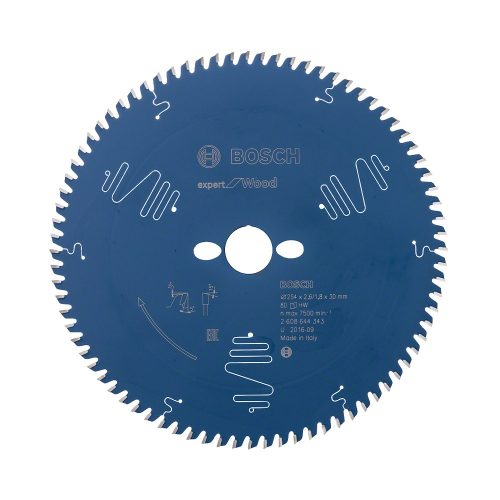Bosch EXPERT Wood körfűrészlap 254x3,2/2,2 30 T80 fog, ATB pos asztali fűrészekhez, fához