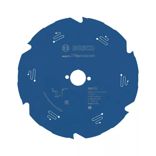 Bosch EXPERT Fiber Cement körfűrészlap 235x2,2/1,6 30 T6 fog, kézi körfűrészekhez betonitlaphoz