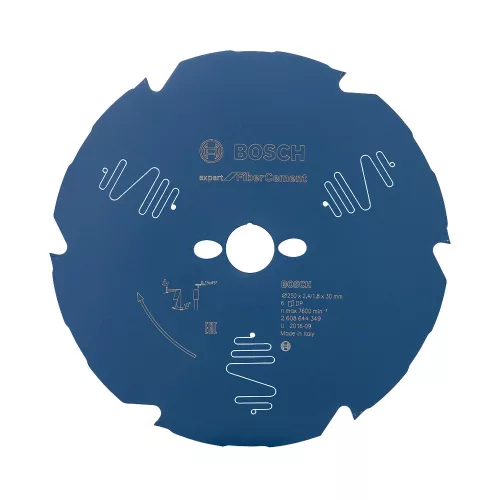 Bosch EXPERT Fiber Cement körfűrészlap 250x2,2/1,6 30 T6 fog, gérvágó fűrészekhez betonitlaphoz