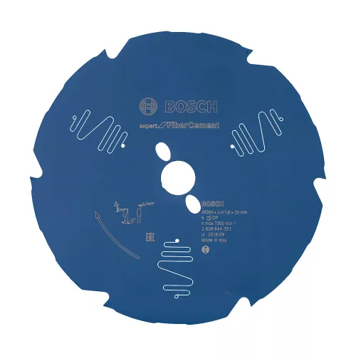 Bosch EXPERT Fiber Cement körfűrészlap 260x2,2/1,6 30 T6 fog, gérvágó fűrészekhez betonitlaphoz