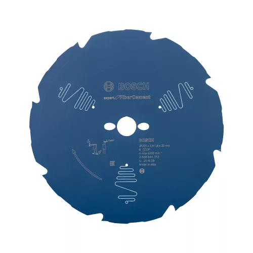 Bosch EXPERT Fiber Cement körfűrészlap 305x2,2/1,6 30 T6 fog, gérvágó fűrészekhez betonitlaphoz