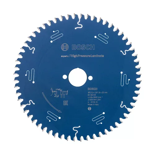 Bosch EXPERT körfűrészlap 210x2,6/1,6 30 T60 fog, kézi fűrészekhez rétegelt, kompozit anyag