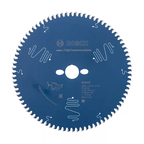 Bosch EXPERT körfűrészlap 260x2,6/1,6 30 T80 fog, gérvágó fűrészekhez rétegelt, kompozit anyag