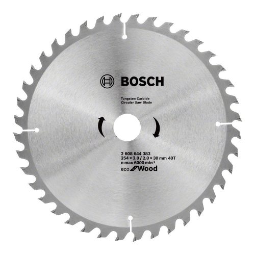 Bosch körfűrészlap fához 254x2,0x30mm, 40 fog