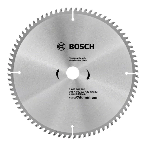 Bosch körfűrészlap alumíniumhoz 305x2,2x30mm, 80 fog