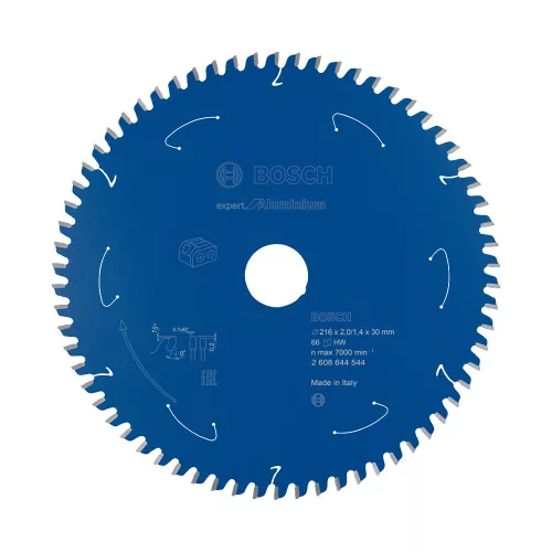 Bosch EXPERT körfűrészlap 216x2/1,4 30mm, T66 fog akkus géphez, alumínium, nemvasfém