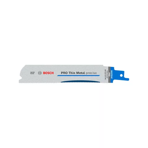 Bosch PRO Metal S937EAF orrfűrészlap, 1,1x25x150 mm, 5 db, vékony fémcsövekhez és profilokhoz