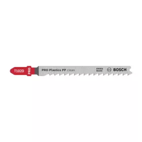   Bosch PRO Plastics PP clean T102D szúrófűrészlap, 100 mm, 5 db, műanyaghoz