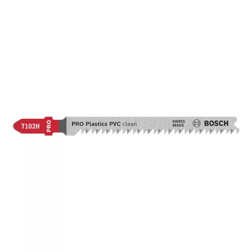 Bosch PRO Plastics PVC clean T102H szúrófűrészlap, 100 mm, 3 db, műanyaghoz